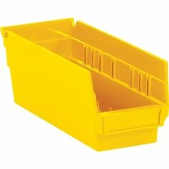 Brand new 😀 Specialty Storage Quill Brand 11 5/8" X 4 1/8" X 4" Plastic Shelf Bin, Yellow, 36/Case (BINPS102Y) ⌛