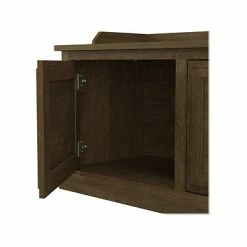Deals 🛒 Kathy Ireland® Home By Bush Furniture 👟 Shoe Racks Kathy Ireland® Home By Bush Furniture Woodland 👟 Shoe Storage Bench With Doors, 40", Ash Brown (WDS140ABR-03) ⌛ -Change Your Whole Storage & Organization. unnamed file 1033