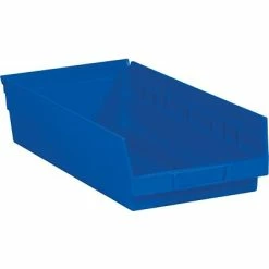 Best Sale 🌟 Specialty Storage Quill Brand 17 7/8" X 6 5/8" X 4" Plastic Shelf Bin, Blue, 20/Case (BINPS112B) 🎉