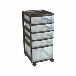Hot Sale 👏 Rolling Carts Iris® Rolling Cart With Plastic Organizer Top, 5-Drawer ⌛ -Change Your Whole Storage & Organization. unnamed file 104