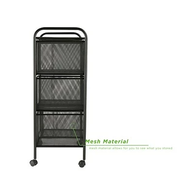 Deals ⌛ Storage Drawers Mind Reader 6-Drawer Office Utility Cart, Black (6DRMESH-BLK) 🧨 8 Deals ⌛ Storage Drawers Mind Reader 6-Drawer Office Utility Cart, Black (6DRMESH-BLK) 🧨 - Image 6