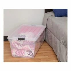 Buy 🔔 Storage Bins & Totes IRIS 91 Qt. Clear Storage Boxes, 4/Carton (CB-80) 🛒 -Change Your Whole Storage & Organization. unnamed file 1050
