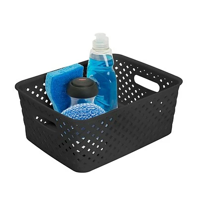 Best deal ๐ Decorative Boxes & Baskets Simplify's Small Resin Wicker Storage Bin In Black ๐ 4 Best deal ๐ Decorative Boxes & Baskets Simplify's Small Resin Wicker Storage Bin In Black ๐ - Image 2