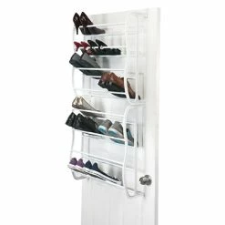 Flash Sale 🤩 Shoe Storage Simplify Over The Door 👟 Shoe Rack, 36 Pair, White (23197) 🌟 -Change Your Whole Storage & Organization. unnamed file 1063