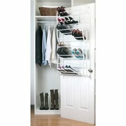 Flash Sale 🤩 Shoe Storage Simplify Over The Door 👟 Shoe Rack, 36 Pair, White (23197) 🌟 -Change Your Whole Storage & Organization. unnamed file 1066