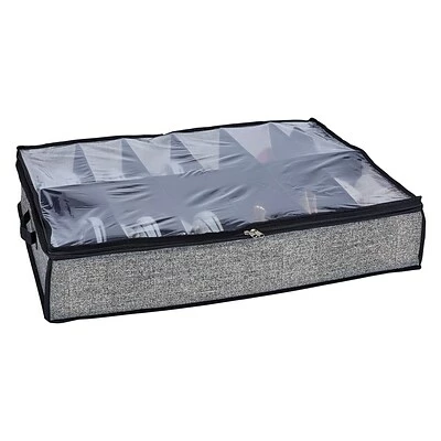 Discount ๐ Cloth & Soft Storage Simplify Under The Bed ๐ Shoe Storage Box, 12 Pair, Black (25430-BLACK) โจ 3 Discount ๐ Cloth & Soft Storage Simplify Under The Bed ๐ Shoe Storage Box, 12 Pair, Black (25430-BLACK) โจ