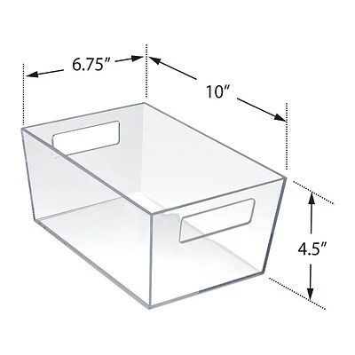 Flash Sale โค๏ธ Storage Bins & Totes Azar Medium Open Lid Storage Tote, Clear, 4/Pack (556235) ๐ 5 Flash Sale โค๏ธ Storage Bins & Totes Azar Medium Open Lid Storage Tote, Clear, 4/Pack (556235) ๐ - Image 3