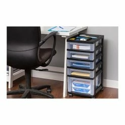 Hot Sale 👏 Rolling Carts Iris® Rolling Cart With Plastic Organizer Top, 5-Drawer ⌛ -Change Your Whole Storage & Organization. unnamed file 108