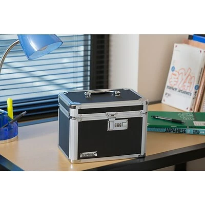 Buy 🥰 Portable File Storage Vaultz® Aluminum Locking Small Storage Box, Black 🎉 3 Buy 🥰 Portable File Storage Vaultz® Aluminum Locking Small Storage Box, Black 🎉