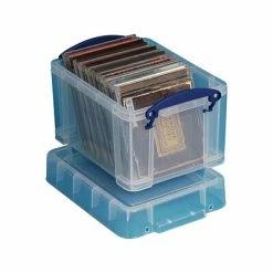 Flash Sale ✔️ Stackable Storage Boxes & Bins Really Useful Box® 3 Liter Snap Lid Storage Bin, Clear (3L CL) ⌛