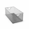Promo 👍 Storage Bins & Totes Design Ideas Mesh Stacking Bin 6"H X 14"D X 8"W, Silver (342199) 🔥 -Change Your Whole Storage & Organization. unnamed file 1102