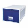 Best deal 💯 Storex® Poly Storage Drawer Storex Stackable Storage Drawer, Blue/White (61104U01C) ✨ -Change Your Whole Storage & Organization. unnamed file 1113