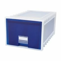 Best deal ๐ฏ Storexยฎ Poly Storage Drawer Storex Stackable Storage Drawer, Blue/White (61104U01C) โจ