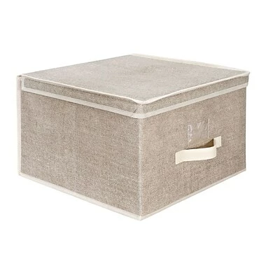 Wholesale 🥰 Decorative Boxes & Baskets Simplify Jumbo Non Woven Storage Box, Faux Jute ✔️ 3 Wholesale 🥰 Decorative Boxes & Baskets Simplify Jumbo Non Woven Storage Box, Faux Jute ✔️