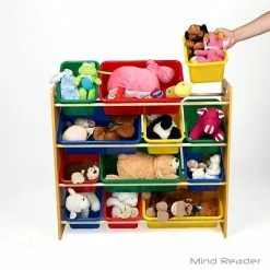 Deals 🥰 Storage Bins & Totes Mind Reader 4 Tier Wood Toy Organizer, Brown (4TOYG-BRN) 🎁 -Change Your Whole Storage & Organization. unnamed file 1134