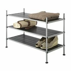Best reviews of 🔥 Closet Storage Organizers Whitmor 3-Tier Fabric Storage Shelves, Silver/Black (67794579) ⌛