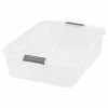 Outlet 🧨 Storage Bins & Totes IRIS Underbed Buckle Up 32 Qt. Snap Lid Storage Box, Clear, 6/Pack (100543) 🎉 -Change Your Whole Storage & Organization. unnamed file 1142