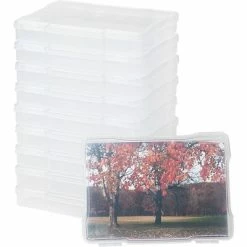 Deals 👍 Storage Bins & Totes IRIS Craft Snap Lid Case, Clear, 10 Pack (585161) 🎁