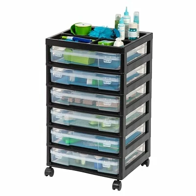 Flash Sale ๐ Rolling Carts IRISยฎ 6 Drawer Standalone Storage, Black, 2 Pack (150816) ๐ 4 Flash Sale ๐ Rolling Carts IRISยฎ 6 Drawer Standalone Storage, Black, 2 Pack (150816) ๐ - Image 2