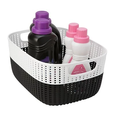 Brand new ❤️ Decorative Boxes & Baskets Simplify Large Storage Basket, Black (26312-BLACK) 🥰 4 Brand new ❤️ Decorative Boxes & Baskets Simplify Large Storage Basket, Black (26312-BLACK) 🥰 - Image 2