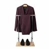 Flash Sale 🔥 Clothes Racks & Portable Closets Mind Reader Valet Stand Suit Clothes Rack Organizer, Wood/Steel, Silver (STRECT-SIL) 🔔 -Change Your Whole Storage & Organization. unnamed file 1190