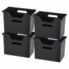 Discount 🌟 Storage Bins & Totes IRIS Desktop File Box, Black, 4 Pack (585284) 🧨 -Change Your Whole Storage & Organization. unnamed file 1216