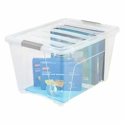 Deals 🔥 Storage Bins & Totes Iris Stack & Pull 54 Qt. Latch Lid Storage Bin, Clear (100243) ⌛ -Change Your Whole Storage & Organization. unnamed file 122