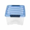 Best Pirce 👍 Storage Bins & Totes Iris Stack & Pull 12.9 Qt. Latch Lid Storage Bin, Navy/Clear (100306) 🥰 -Change Your Whole Storage & Organization. unnamed file 128