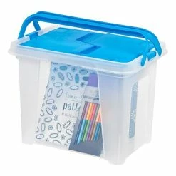 Cheapest 😍 Storage Bins & Totes IRIS Portable Wing Lid File Box, Navy, 4 Pack 🛒 -Change Your Whole Storage & Organization. unnamed file 1286
