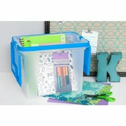 Cheapest 😍 Storage Bins & Totes IRIS Portable Wing Lid File Box, Navy, 4 Pack 🛒 -Change Your Whole Storage & Organization. unnamed file 1287