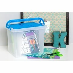 Cheapest 😍 Storage Bins & Totes IRIS Portable Wing Lid File Box, Navy, 4 Pack 🛒 -Change Your Whole Storage & Organization. unnamed file 1288