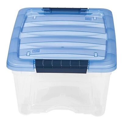 Best Pirce 👍 Storage Bins & Totes Iris Stack & Pull 12.9 Qt. Latch Lid Storage Bin, Navy/Clear (100306) 🥰 5 Best Pirce 👍 Storage Bins & Totes Iris Stack & Pull 12.9 Qt. Latch Lid Storage Bin, Navy/Clear (100306) 🥰 - Image 3