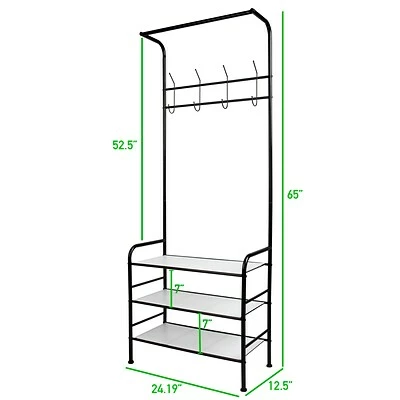 Cheap ๐ฏ Clothes Racks & Portable Closets Mind Reader Metal ๐งฅ Coat & ๐ Shoe Rack, Black (CSRACK-BLK) ๐ 5 Cheap ๐ฏ Clothes Racks & Portable Closets Mind Reader Metal ๐งฅ Coat & ๐ Shoe Rack, Black (CSRACK-BLK) ๐ - Image 3