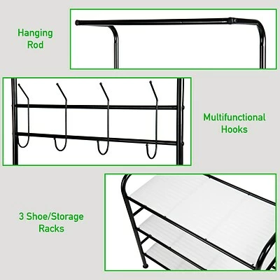 Cheap ๐ฏ Clothes Racks & Portable Closets Mind Reader Metal ๐งฅ Coat & ๐ Shoe Rack, Black (CSRACK-BLK) ๐ 8 Cheap ๐ฏ Clothes Racks & Portable Closets Mind Reader Metal ๐งฅ Coat & ๐ Shoe Rack, Black (CSRACK-BLK) ๐ - Image 6