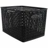 Flash Sale ⭐ Advantus Plastic Weave Bins Plastic Weave Bin; Black, Large 💯 -Change Your Whole Storage & Organization. unnamed file 132