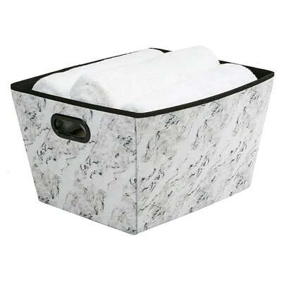 Brand new ๐ Decorative Boxes & Baskets Simplify Grommet Large Storage Bin, Marble (26844-MARBLE) ๐ 4 Brand new ๐ Decorative Boxes & Baskets Simplify Grommet Large Storage Bin, Marble (26844-MARBLE) ๐ - Image 2