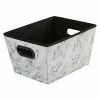 Buy 🎉 Decorative Boxes & Baskets Simplify Grommet Medium Storage Bin, Marble (26843-MARBLE) 😉 -Change Your Whole Storage & Organization. unnamed file 1327