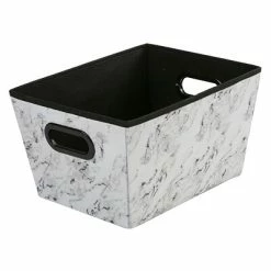 Buy 🎉 Decorative Boxes & Baskets Simplify Grommet Medium Storage Bin, Marble (26843-MARBLE) 😉
