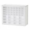 Cheap 😀 Storage Drawers IRIS 44 Drawer Parts Cabinet, White (587633) 😀