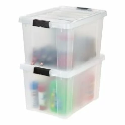 Budget ✔️ Storage Bins & Totes IRIS® Store-It-All Tote 18 Gallon, 2 Pack, Clear 🤩 -Change Your Whole Storage & Organization. unnamed file 1344