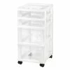 Coupon 😍 Storage Drawers IRIS 4-Drawer Storage Cart With Organizer, White (116841) ⌛