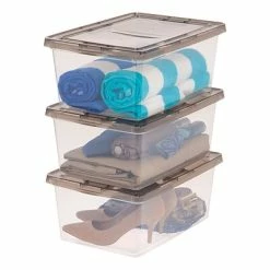 Best Pirce 😉 Storage Bins & Totes IRIS® 17 Quart Clear Storage Box With Gray Lid, 12 Pack 🛒 -Change Your Whole Storage & Organization. unnamed file 1379