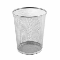 Cheap 😉 Storage Bins & Totes Design Ideas Mesh 29.93 Qt. Mini Wastecan, Silver (460019) 😍