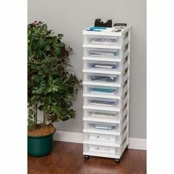 Brand new 🧨 Storage Drawers IRIS® 10 Drawer Storage Cart, White (585651) ✔️ -Change Your Whole Storage & Organization. unnamed file 1391