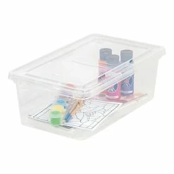 Best Sale 👏 Storage Bins & Totes IRIS 6 Qt. Snap Lid Storage Box, Clear, 18/Pack (200400) 👏 -Change Your Whole Storage & Organization. unnamed file 1395