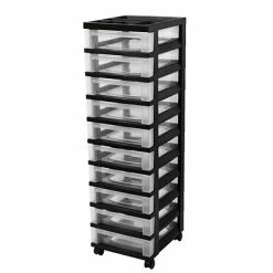 Flash Sale ๐ Rolling Carts IRISยฎ 10 Drawer Storage Cart, Black (585650) ๐