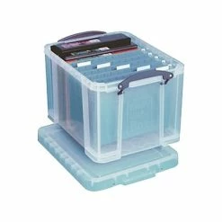 Top 10 ✔️ Storage Bins & Totes Really Useful Box® 32 Liter Snap Lid Storage Bin, Clear, 3/Pack (32LC-PK3C) 🎁 -Change Your Whole Storage & Organization. unnamed file 142