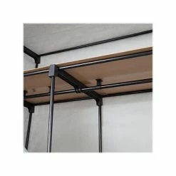 Cheapest ❤️ Clothes Racks & Portable Closets Honey-Can-Do 69" X 46" Portable Wardrobe Closet With Cover And Shelf Gray/Black, Steel/Polyester (WRD-09196) 🌟 -Change Your Whole Storage & Organization. unnamed file 1433