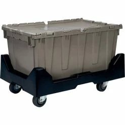 Cheapest ⌛ Storage Bins & Totes Quantum Storage Systems 8.75 Gallon Plastic Totes With Attached Lids 🎁