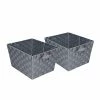 Flash Sale ❤️ Honey-Can-Do Decorative Boxes & Baskets Honey Can Do Double Woven Task-It Baskets, Silver, 2/Pack (STO-05088) 😉 -Change Your Whole Storage & Organization. unnamed file 146